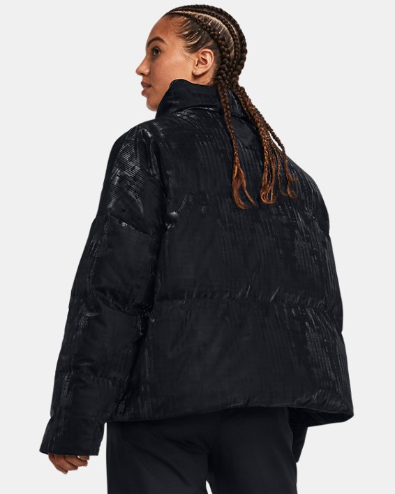 Women's ColdGear® Infrared Down Puffer Shine Jacket, Black, pdpMainDesktop image number 1